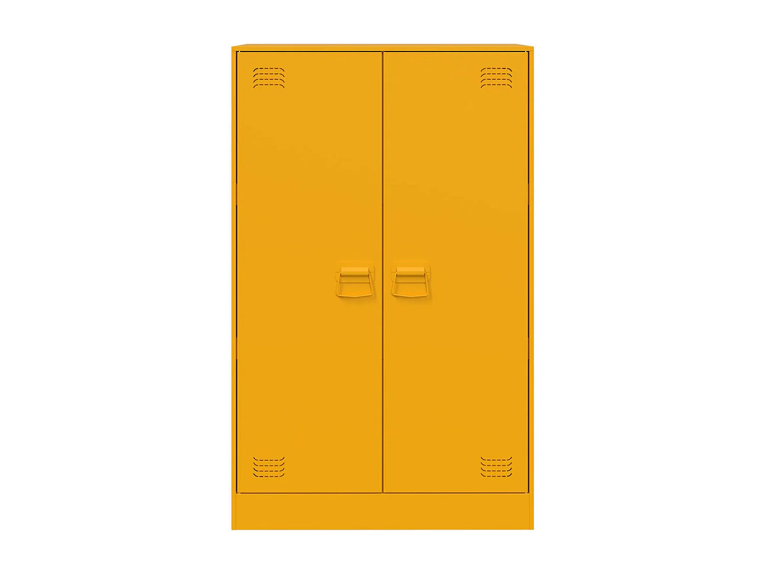 Aparador 67x39x107 cm aço amarelo mostarda