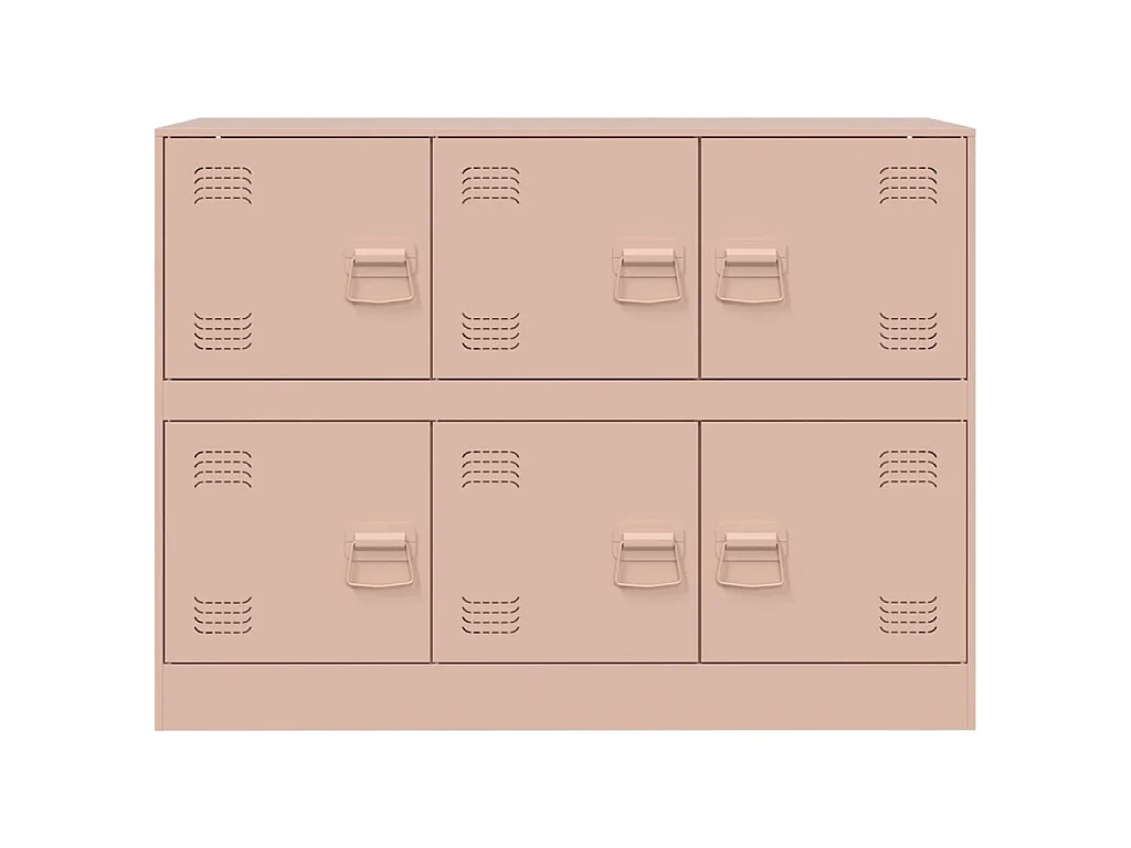 Buffet rose 99x39x73 cm acier