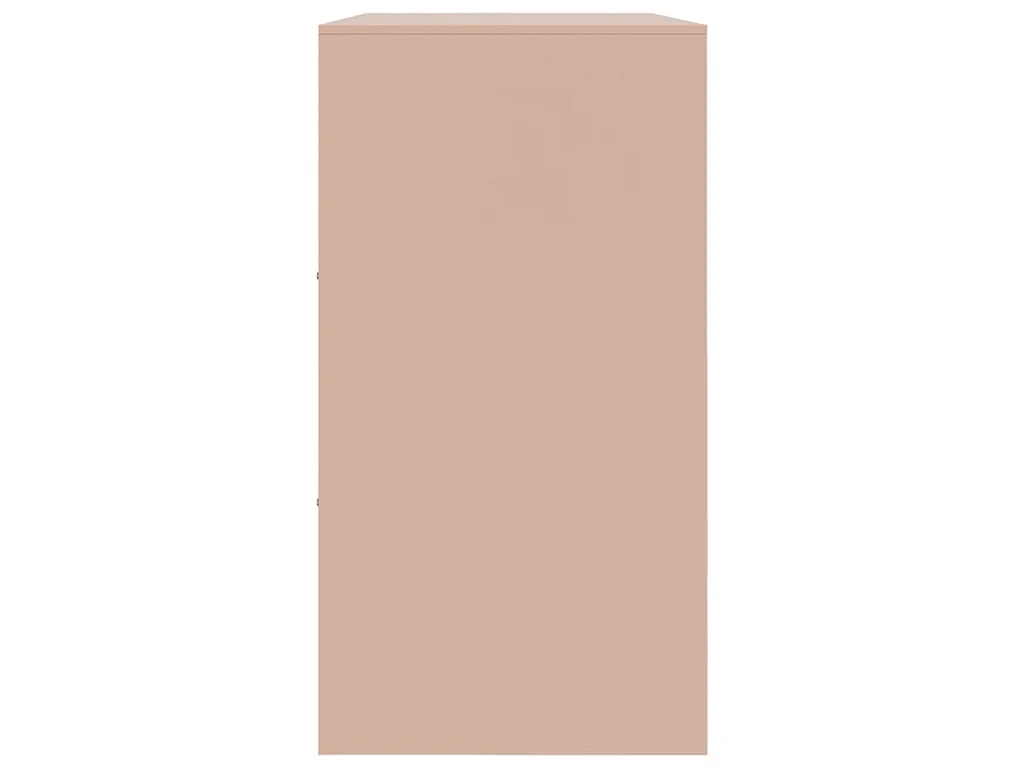 Buffet rose 99x39x73 cm acier