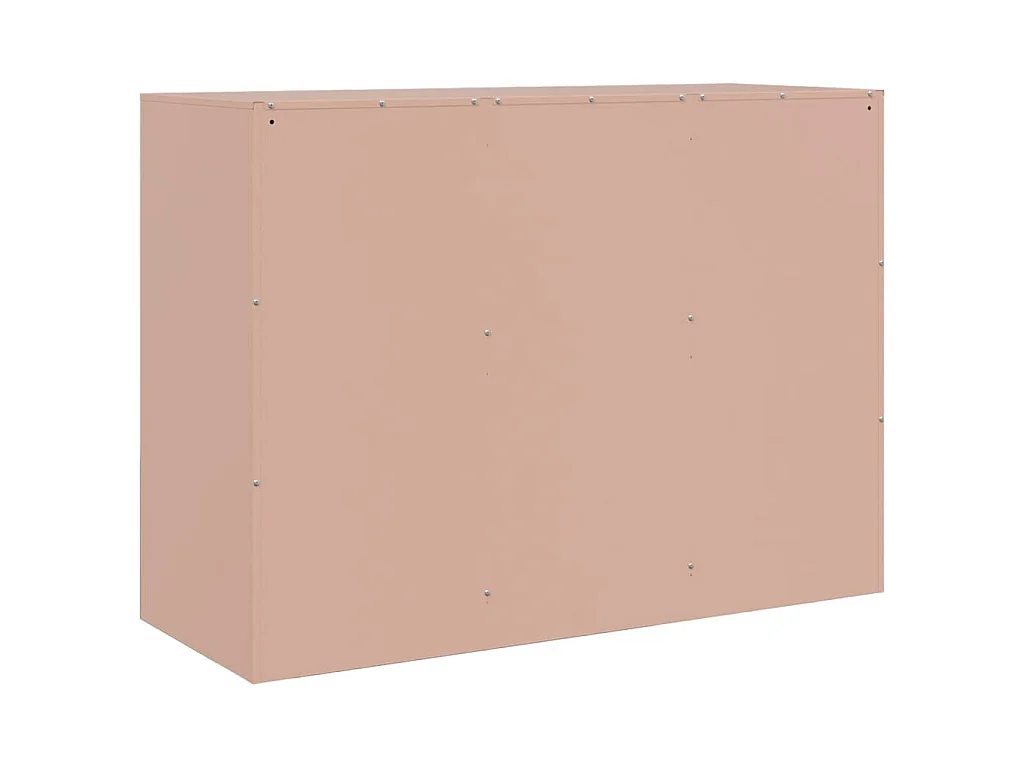 Buffet rose 99x39x73 cm acier