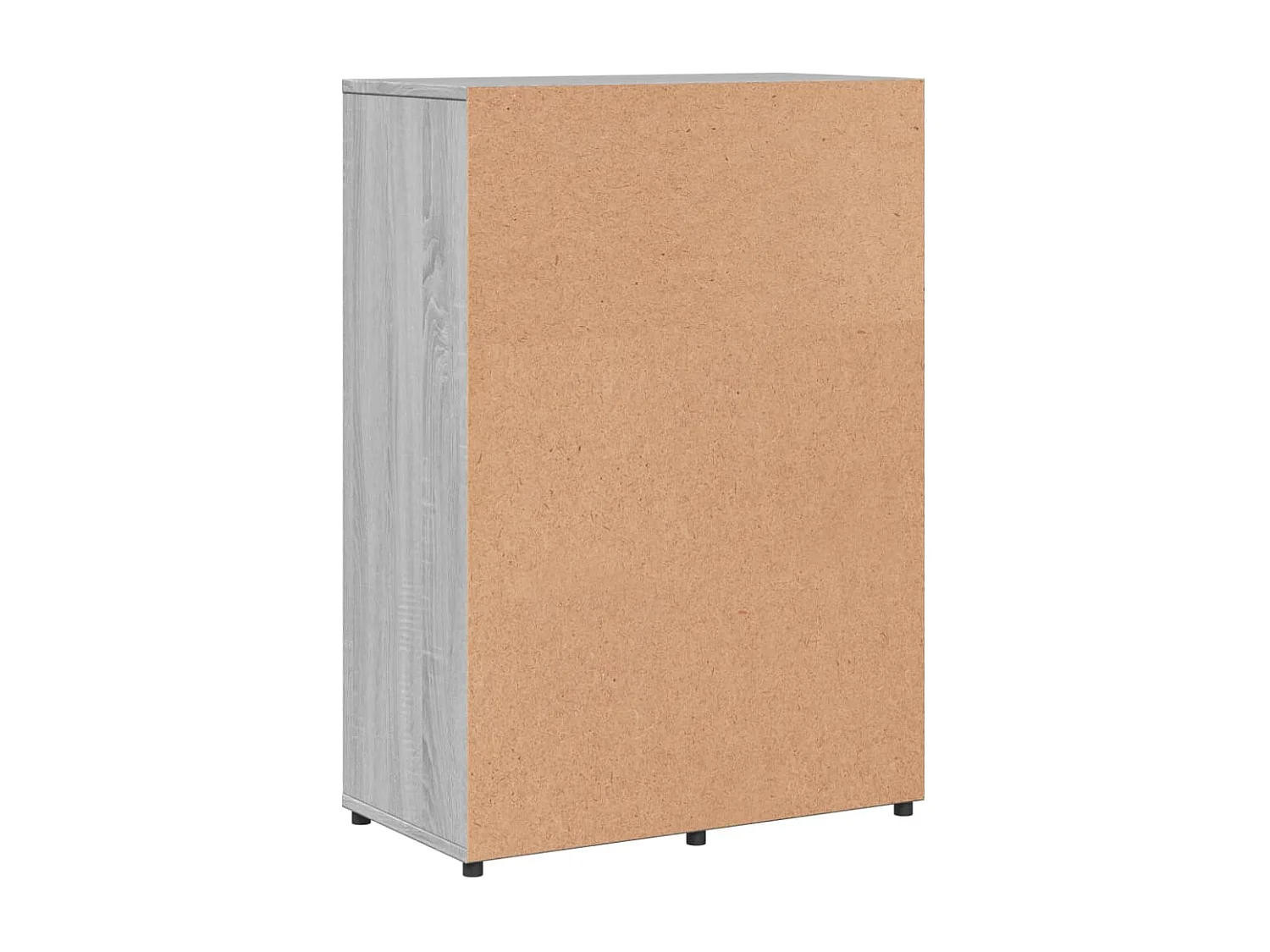 Dressoir 60x31x84 cm bewerkt hout grijs sonoma eikenkleurig