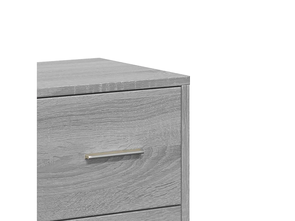 Dressoir 60x31x84 cm bewerkt hout grijs sonoma eikenkleurig