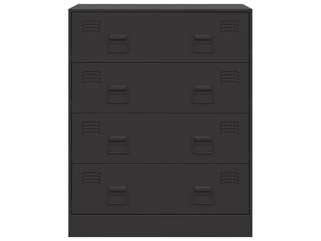 Dressoir 67x39x83 cm staal zwart