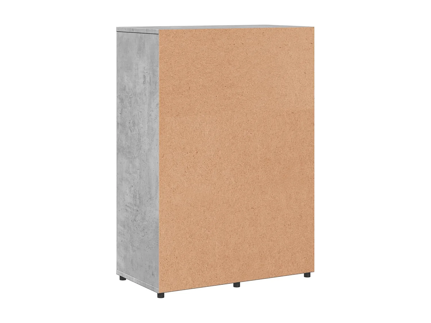 Credenze 2 pz Grigio Cemento 60x31x84 cm in Legno Multistrato