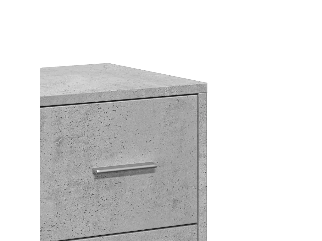 Dressoirs 2 st 60x31x84 cm bewerkt hout betongrijs