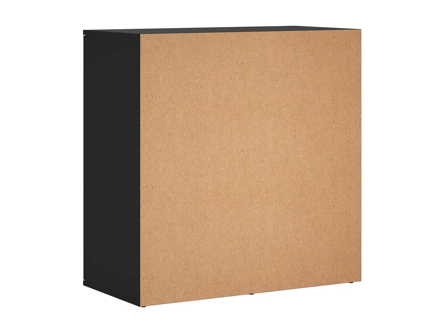 Dressoirs 2 st 79x38x80 cm bewerkt hout zwart