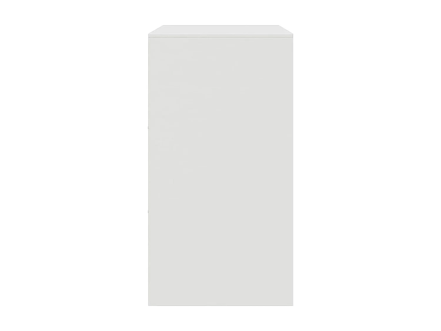 Buffet blanc 67x39x73 cm acier