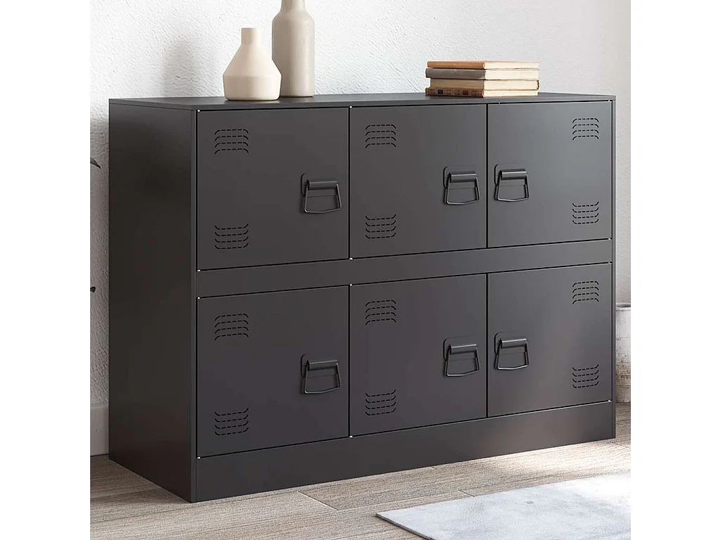 Sideboard Schwarz 99x39x73 cm Stahl