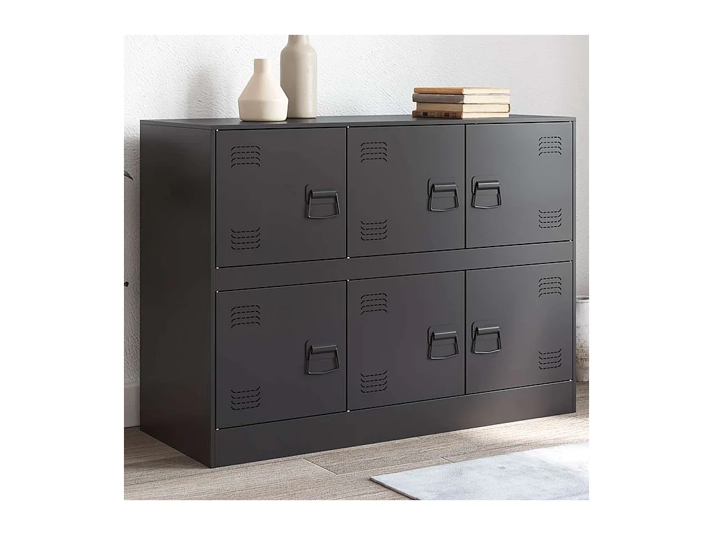 Sideboard Schwarz 99x39x73 cm Stahl