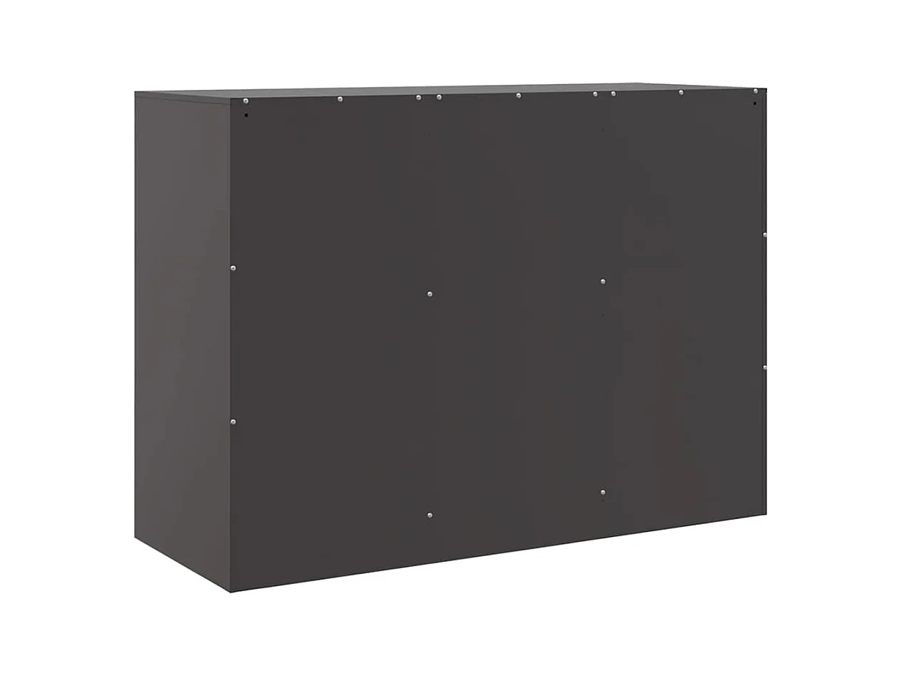 Dressoir 99x39x73 cm staal zwart