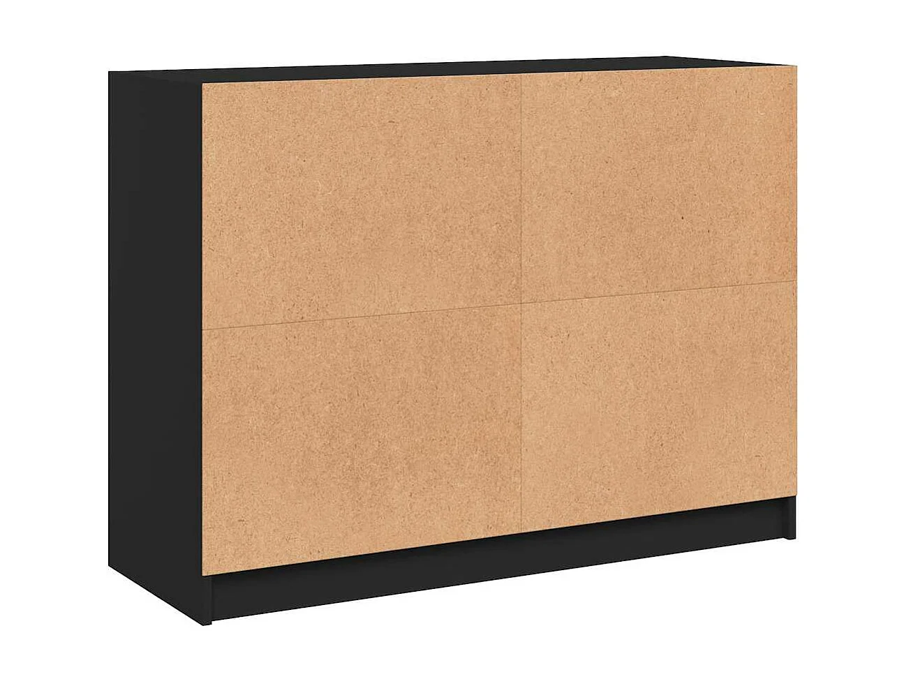 Dressoir 102x37x75,5 cm bewerkt hout zwart