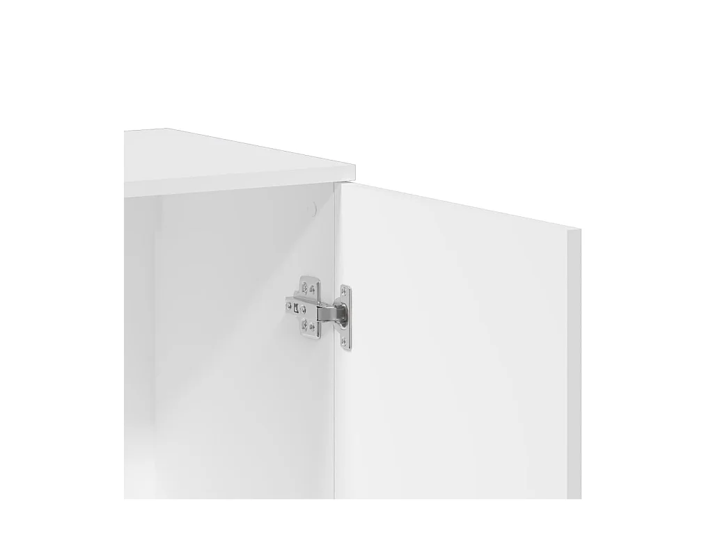 Buffets 3 pcs Blanc Bois d'ingénierie