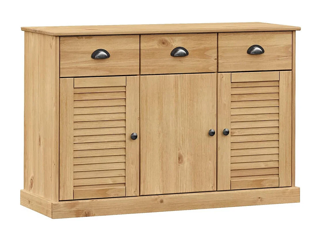 Buffet avec tiroirs VIGO 113x40x75 cm bois massif de pin