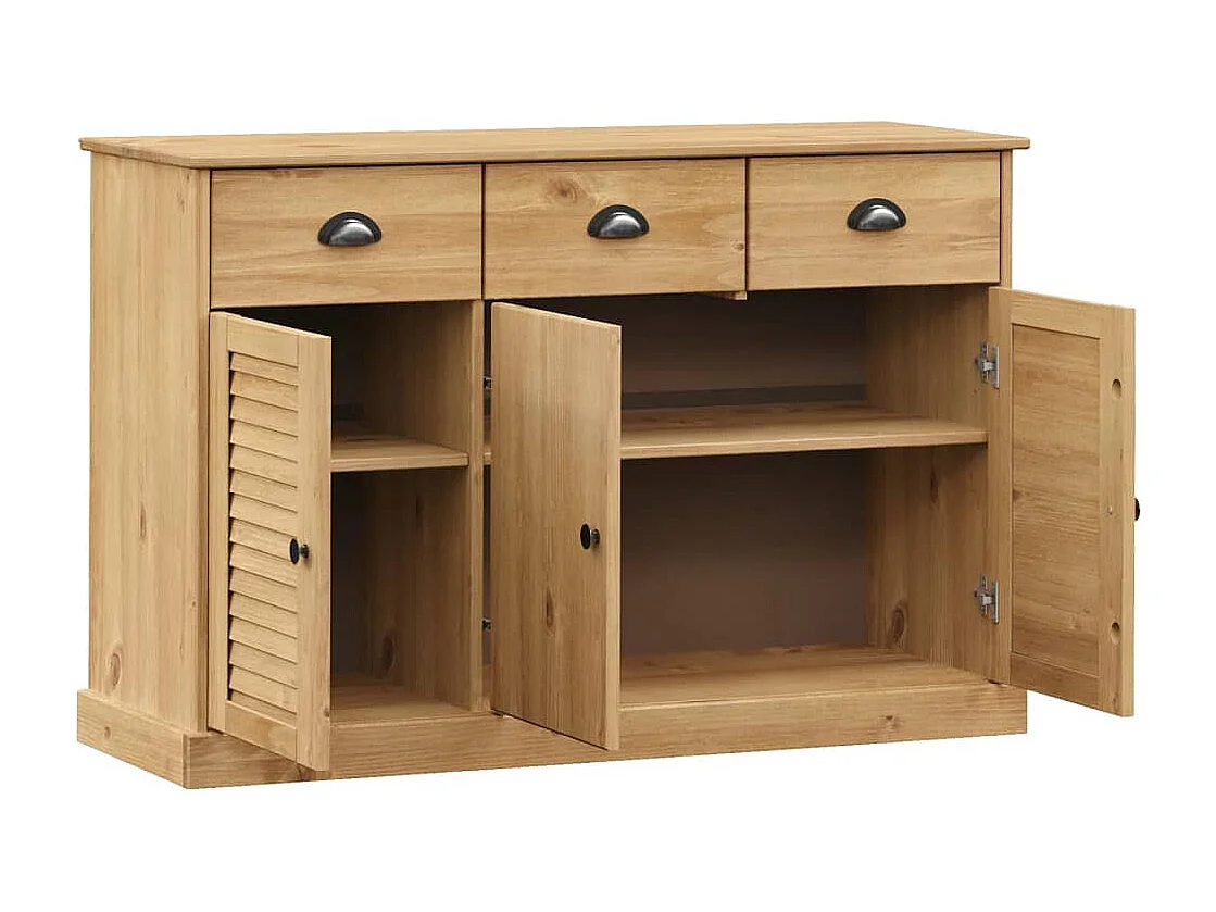 Buffet avec tiroirs VIGO 113x40x75 cm bois massif de pin
