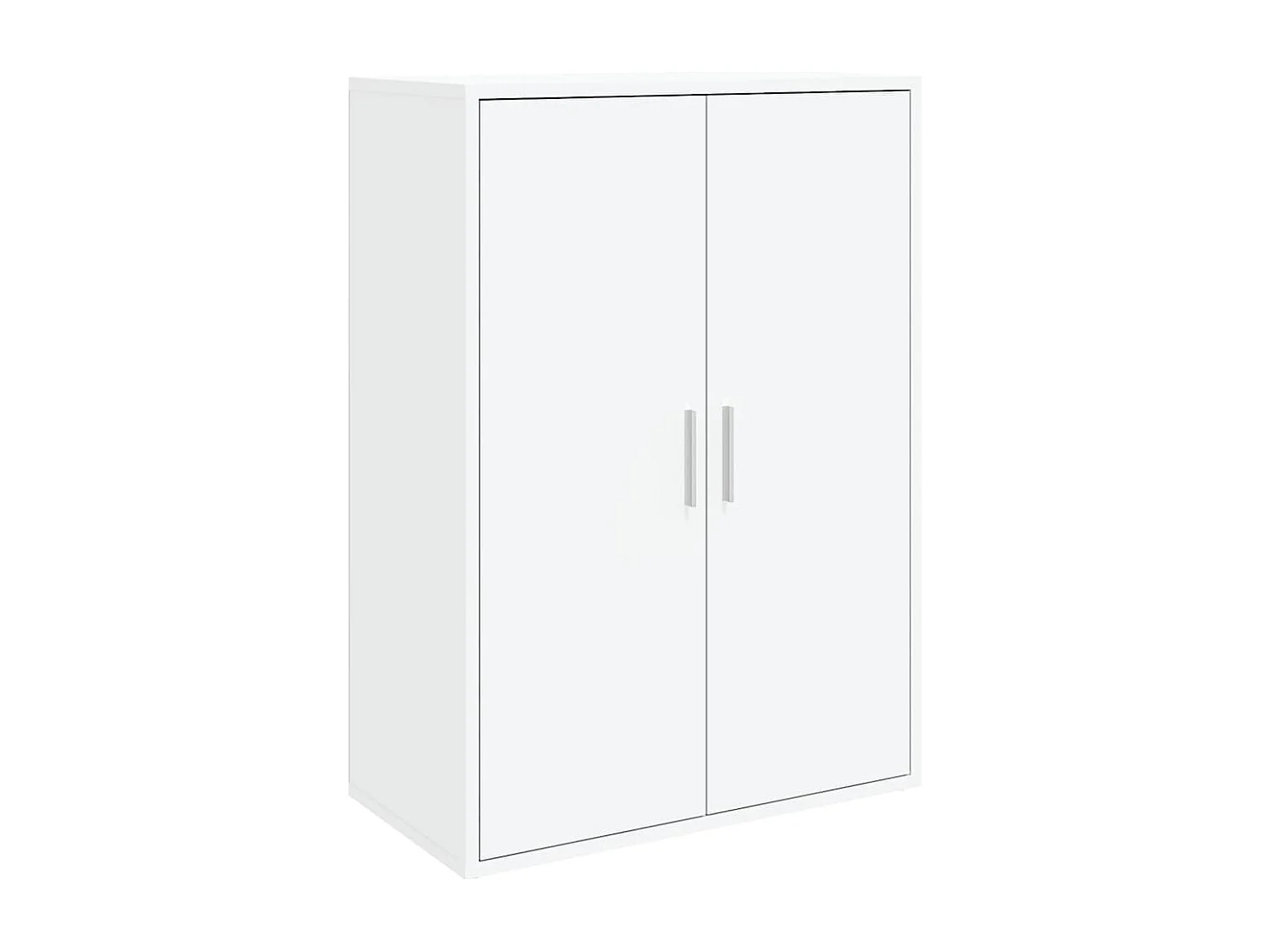 Dressoir 60x31x84 cm bewerkt hout wit