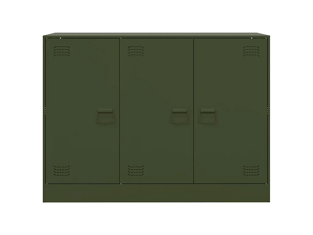 Buffet vert olive 99x39x73 cm acier