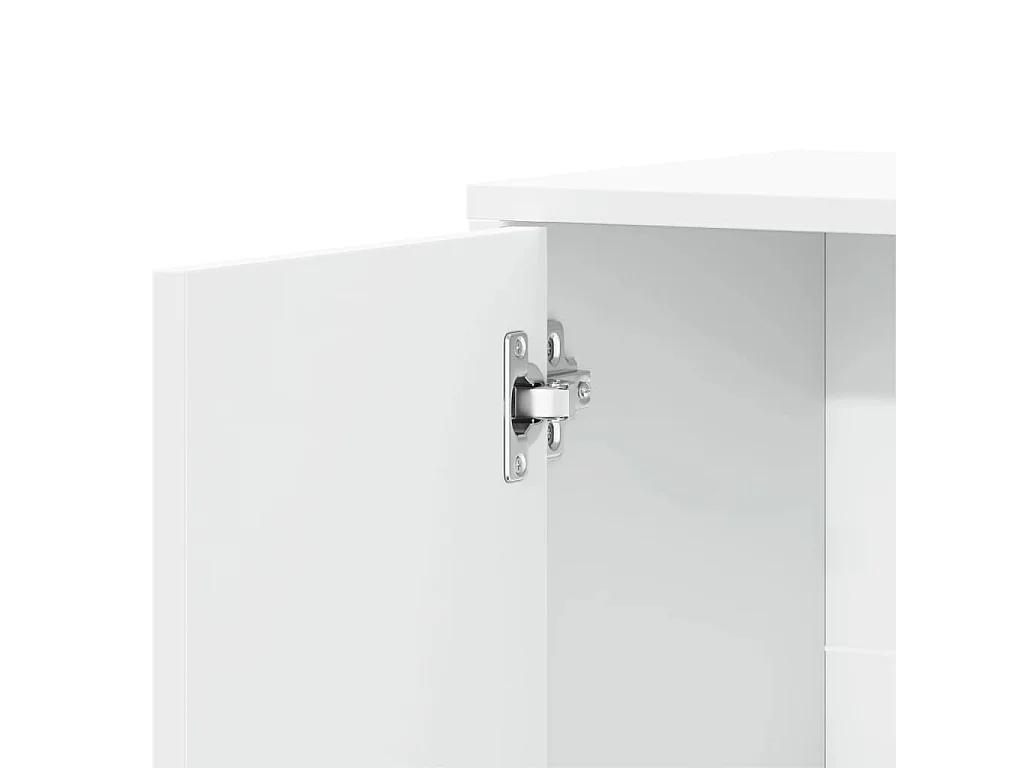 Buffets 2 pcs blanc 60x31x70 cm bois d'ingénierie