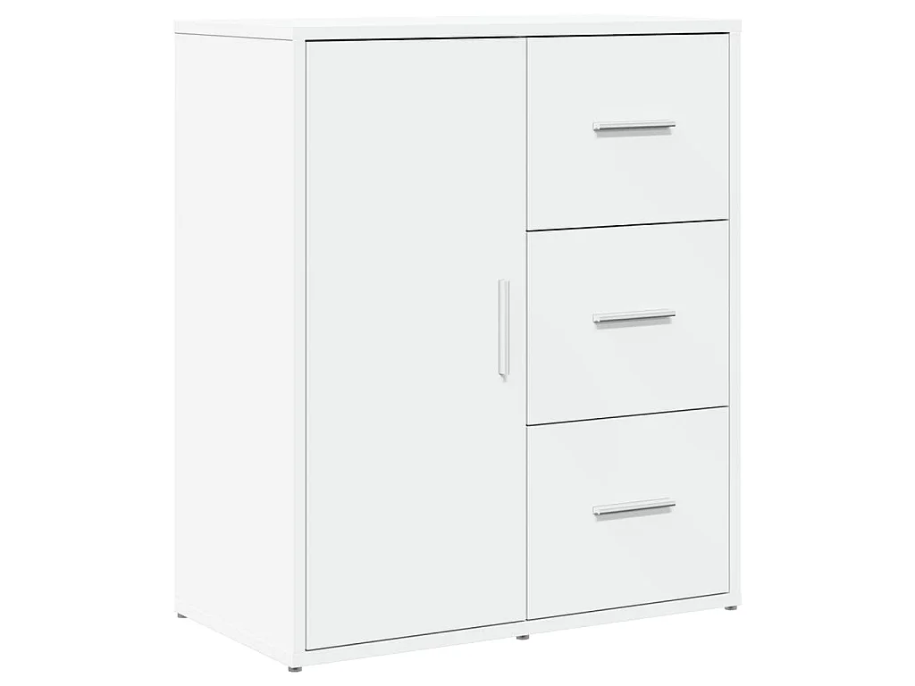 Buffets 2 pcs blanc 60x31x70 cm bois d'ingénierie