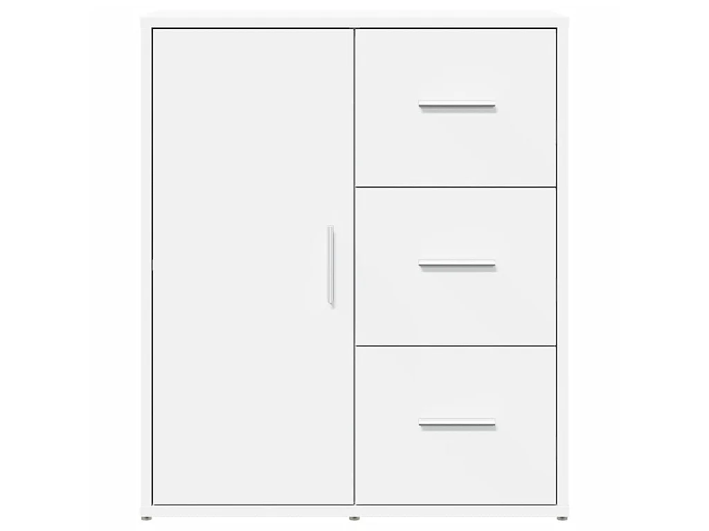 Buffets 2 pcs blanc 60x31x70 cm bois d'ingénierie