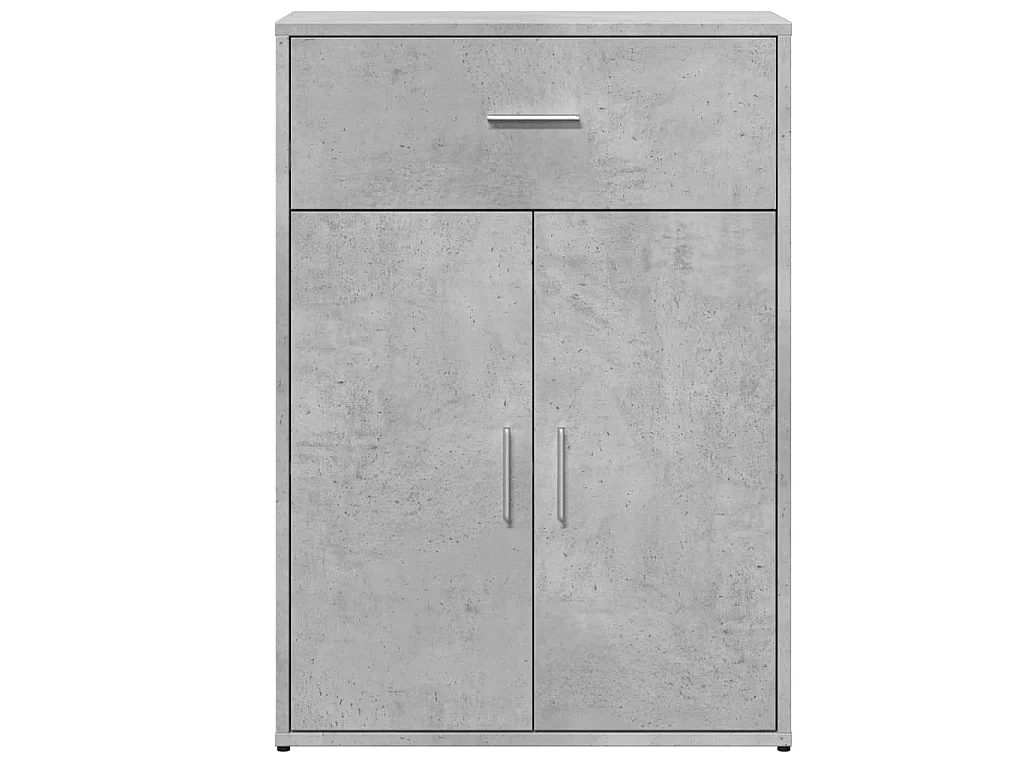 Dressoirs 2 st 60x30x84 cm bewerkt hout betongrijs