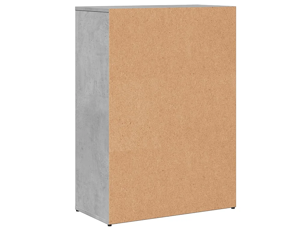 Dressoirs 2 st 60x30x84 cm bewerkt hout betongrijs