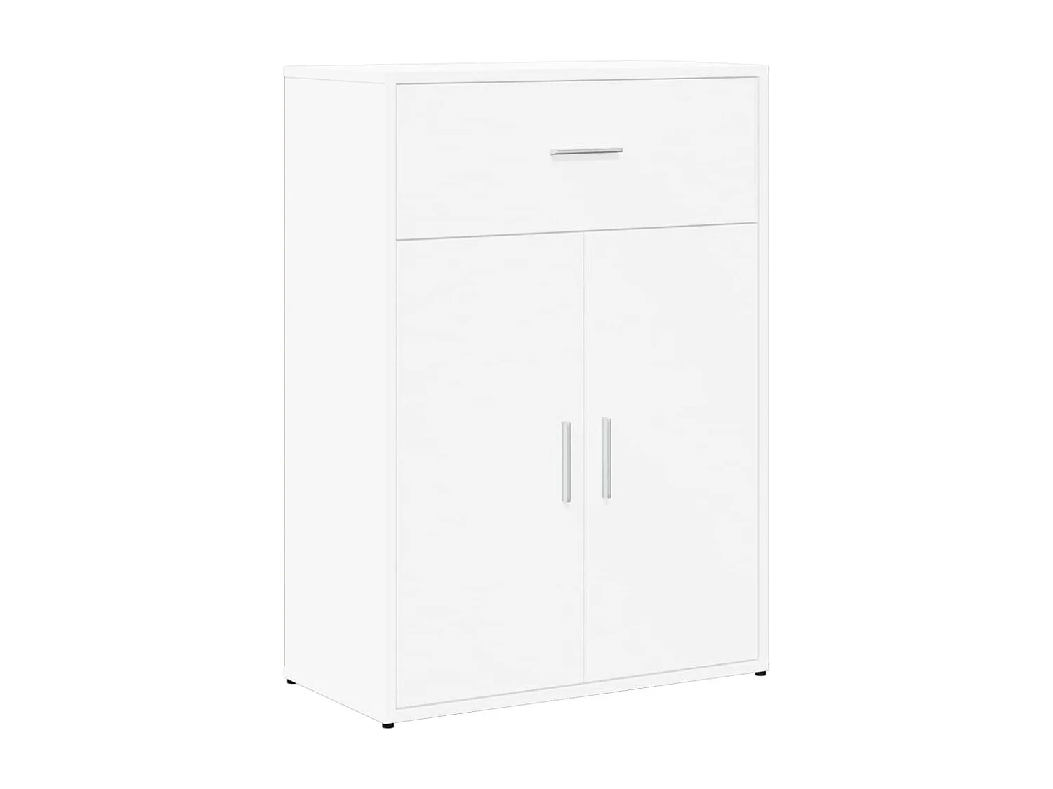 Dressoirs 2 st 60x30x84 cm bewerkt hout wit