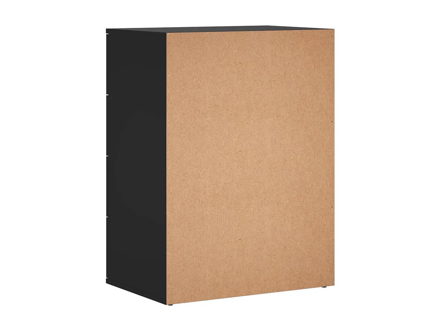 Buffets 2 pcs noir 60x39x80 cm bois d’ingénierie