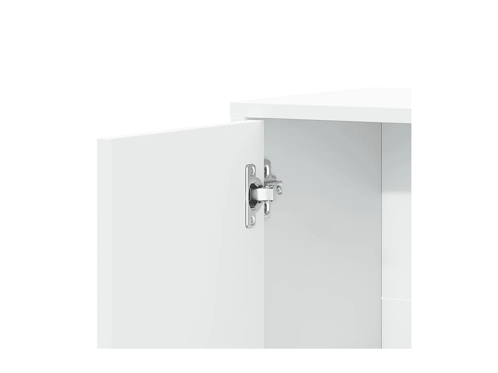 Buffets 2 pcs blanc 60x31x70 cm bois d'ingénierie