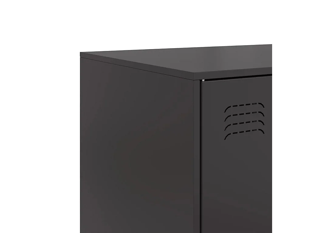 Sideboard Schwarz 67x39x107 cm Stahl