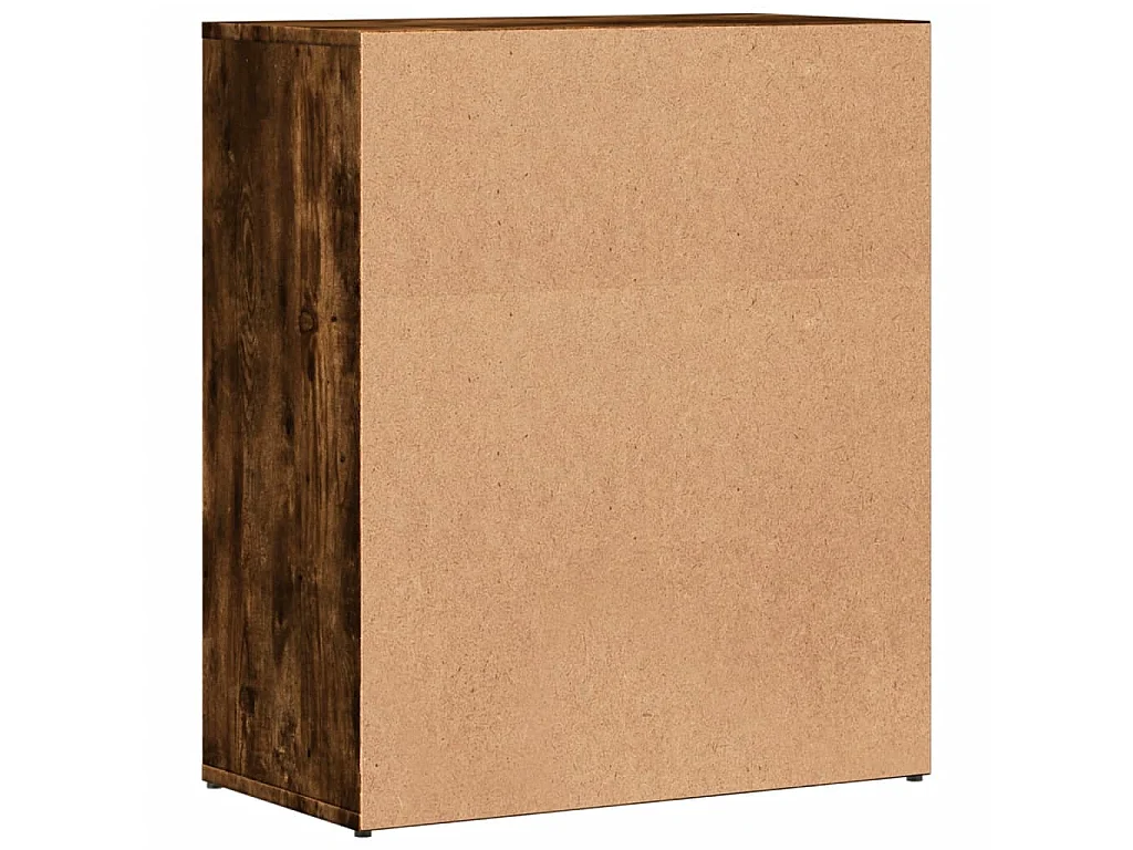 Buffet chêne fumé 60x31x70 cm bois d'ingénierie