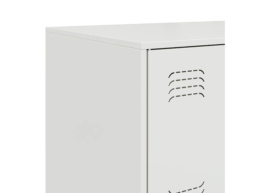 Dressoir 67x39x73 cm staal wit