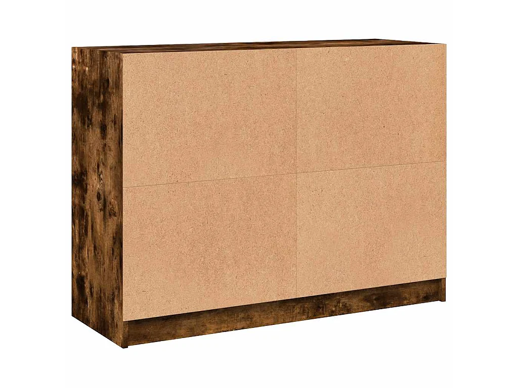 Credenza Rovere Fumo 102x37x75,5 cm in Legno Multistrato
