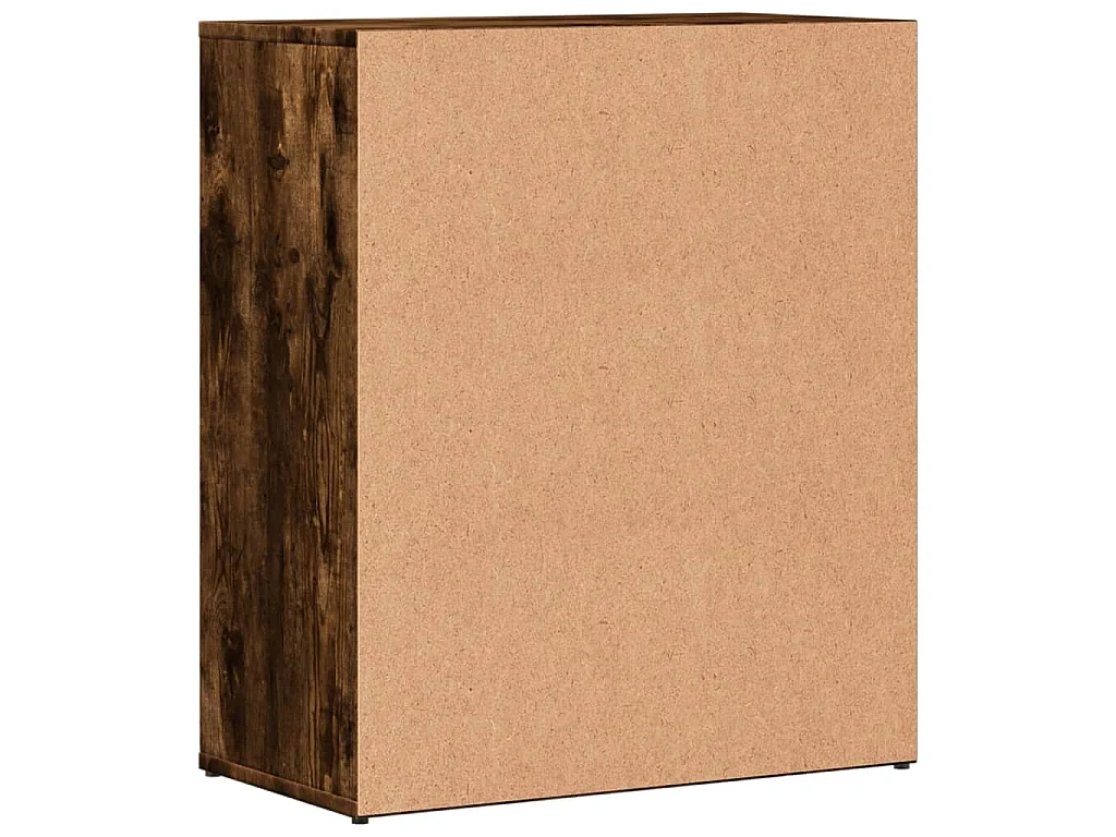 Buffet chêne fumé 60x31x70 cm bois d'ingénierie