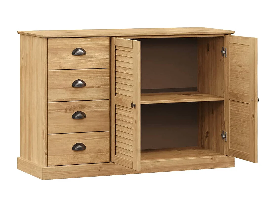 Buffet avec tiroirs VIGO 113x40x75 cm bois massif de pin