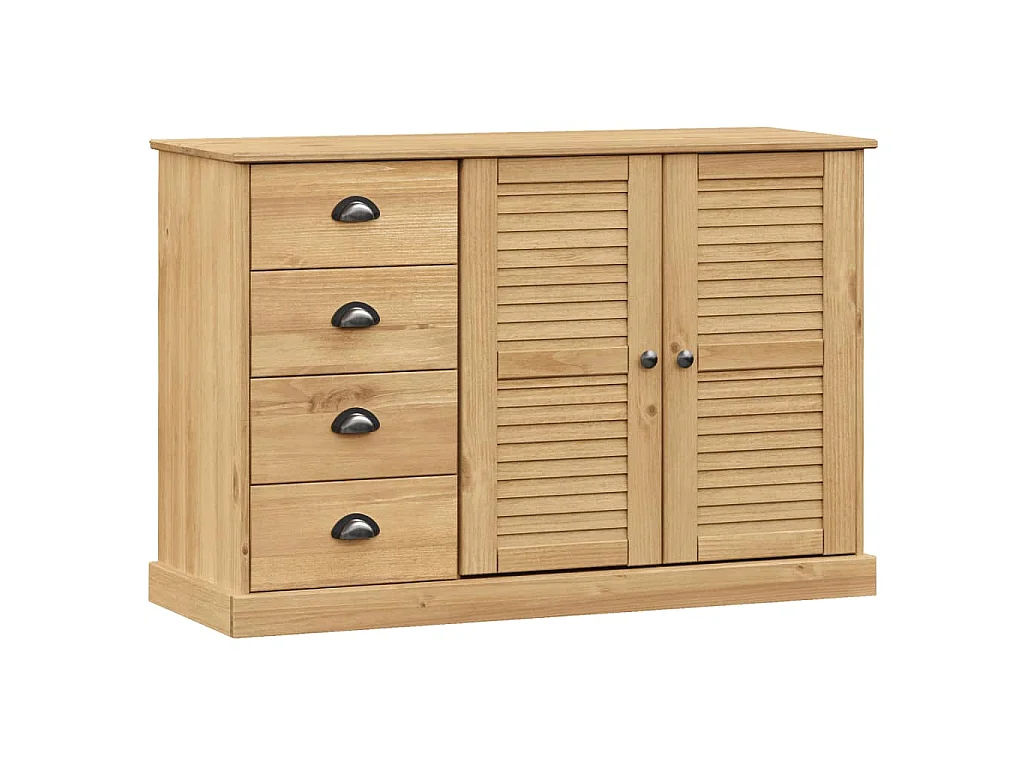 Buffet avec tiroirs VIGO 113x40x75 cm bois massif de pin