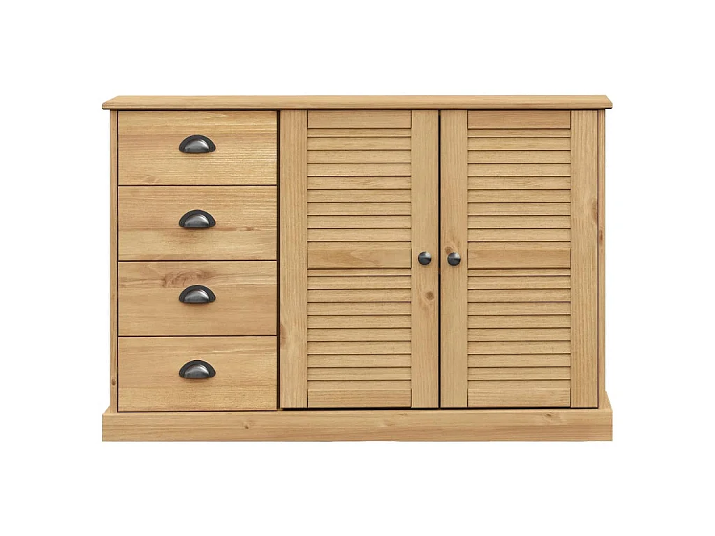 Buffet avec tiroirs VIGO 113x40x75 cm bois massif de pin