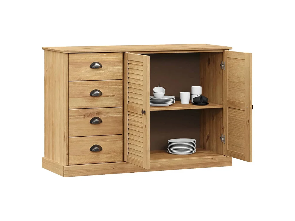 Sideboard mit Schubladen VIGO 113x40x75 cm Massivholz Kiefer