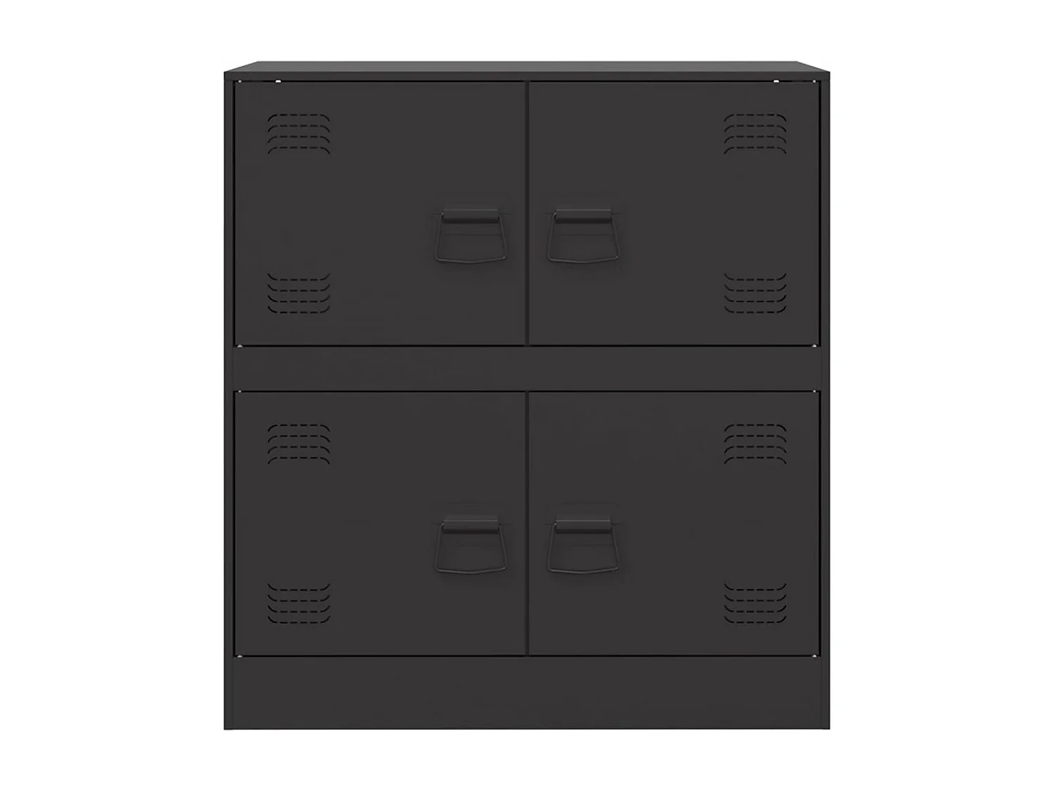 Dressoir 67x39x73 cm staal zwart