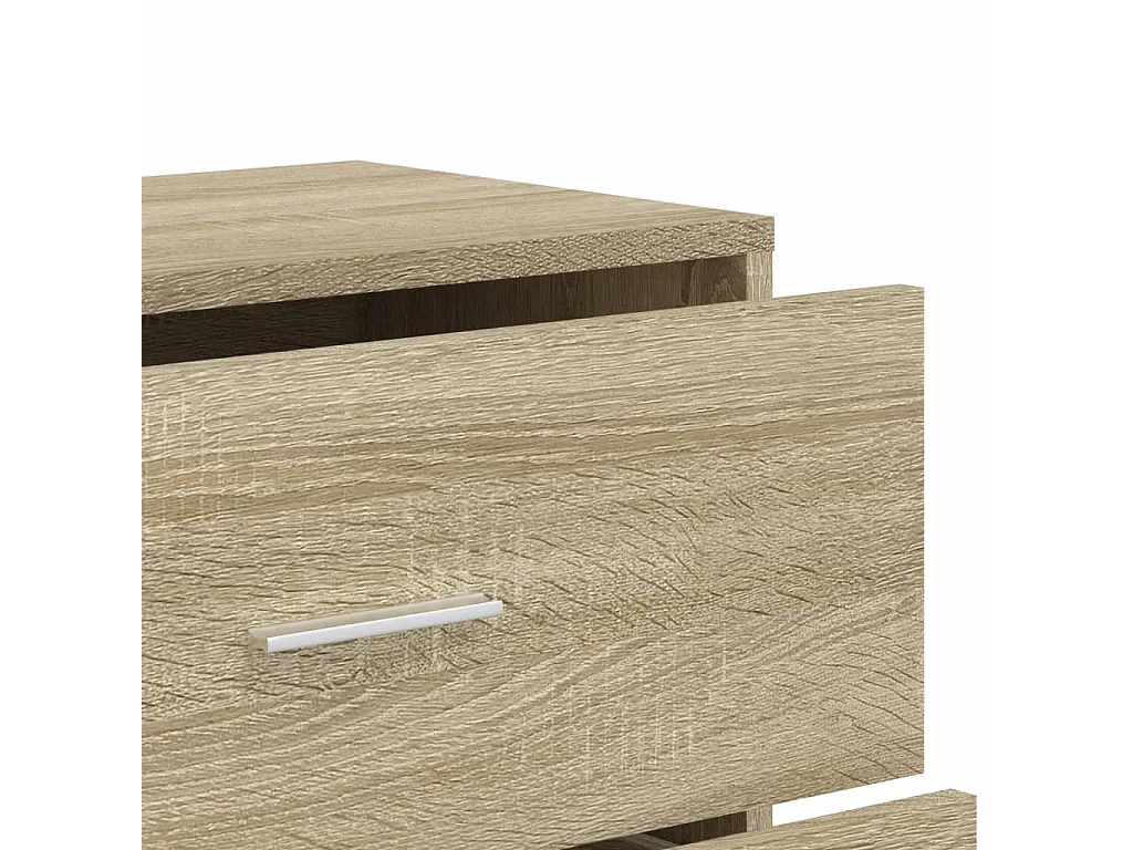 Dressoir 60x31x84 cm bewerkt hout sonoma eikenkleurig