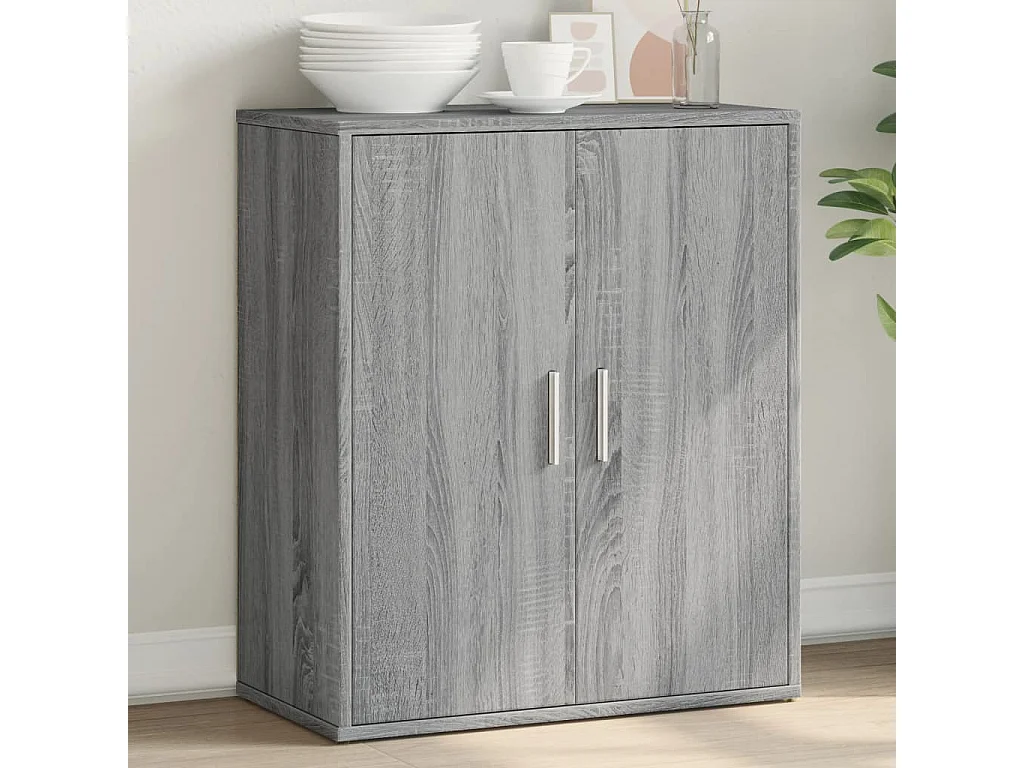 Sideboard Grau Sonoma-Eiche 60x31x70 cm Holzwerkstoff