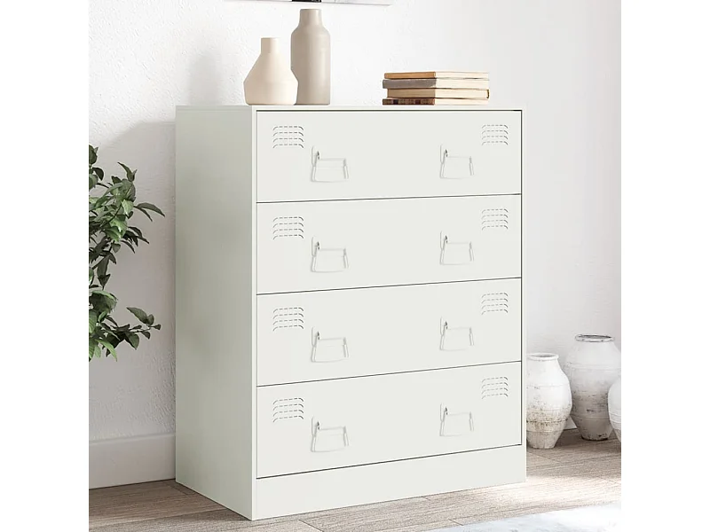 Aparador 67x39x83 cm aço branco