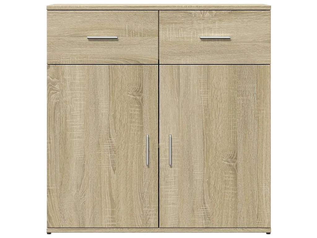 Sideboards 2 Stk. Sonoma-Eiche 79x38x80 cm Holzwerkstoff
