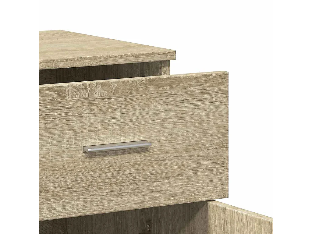 Sideboards 2 Stk. Sonoma-Eiche 79x38x80 cm Holzwerkstoff
