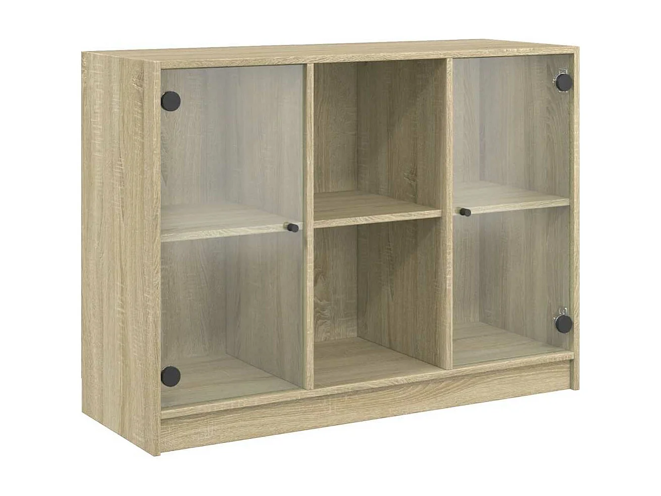 Dressoir 102x37x75,5 cm bewerkt hout sonoma eikenkleurig