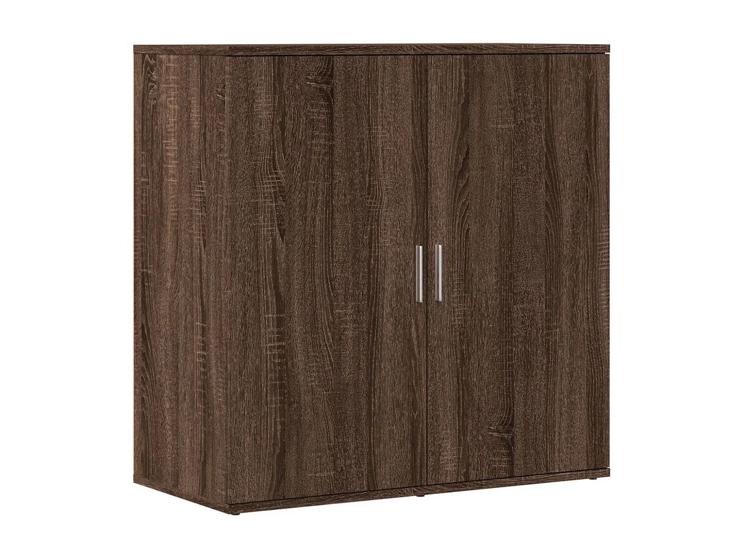 Buffets 2 pcs chêne marron 79x38x80 cm bois d'ingénierie