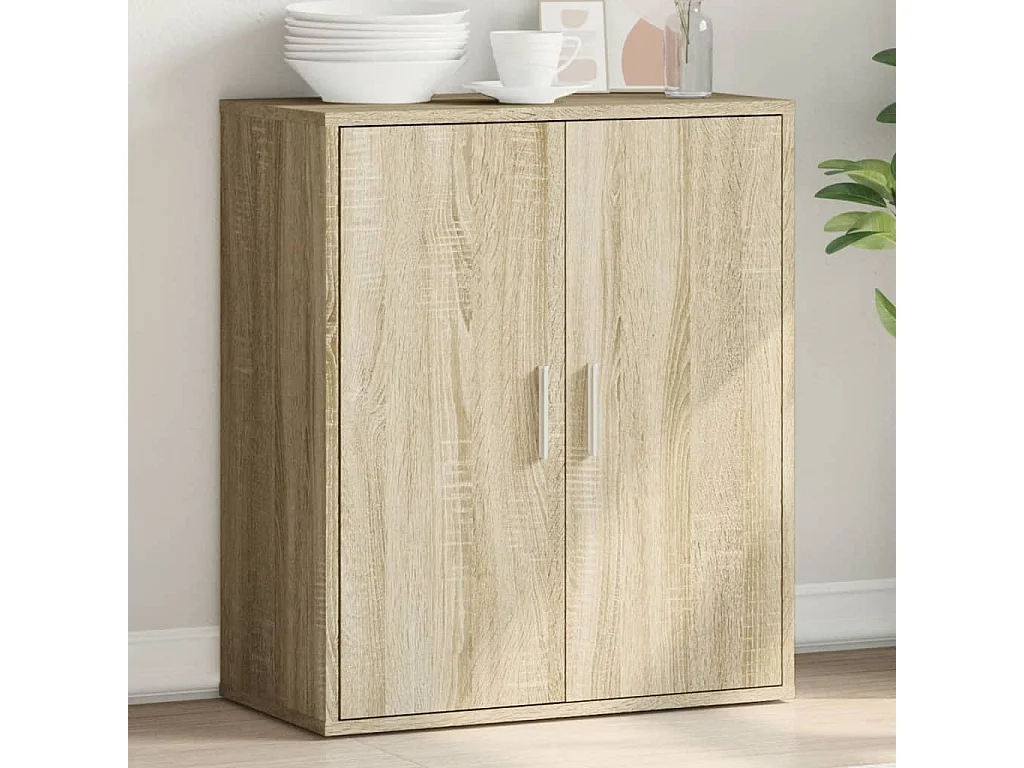 Buffet chêne sonoma 79x38x80 cm bois d'ingénierie