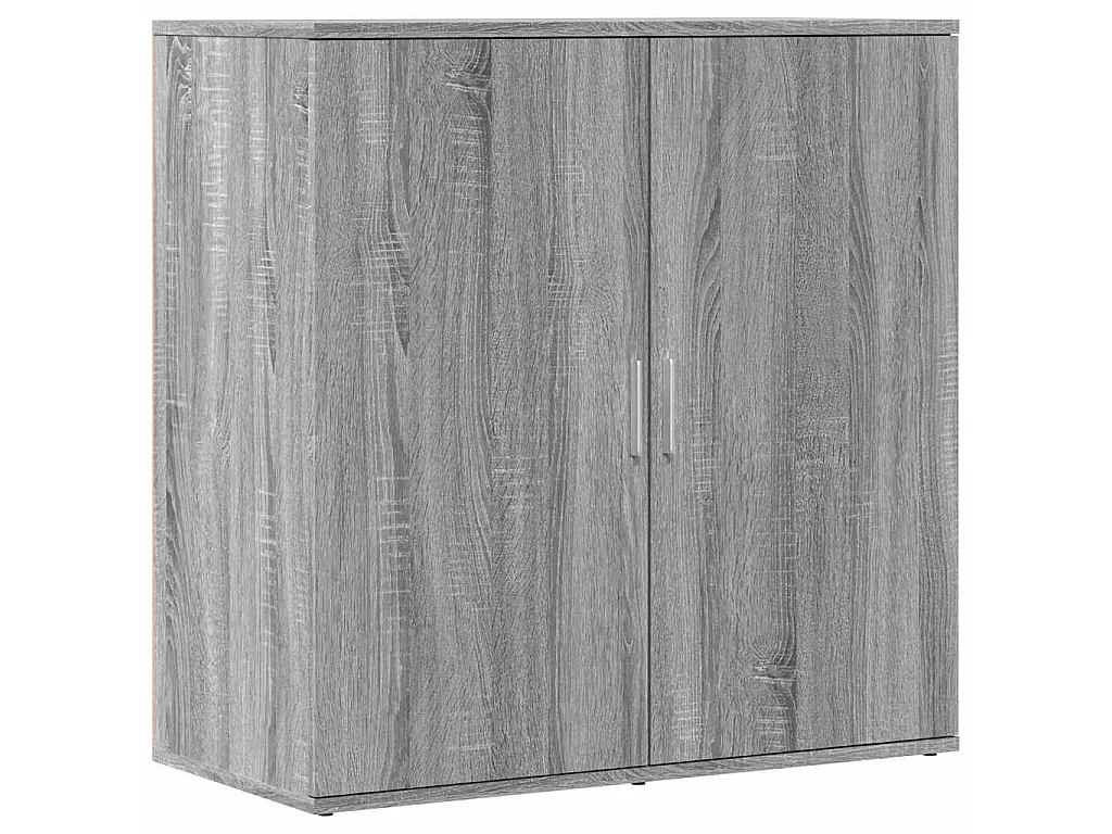 Dressoir 79x38x80 cm bewerkt hout grijs sonoma