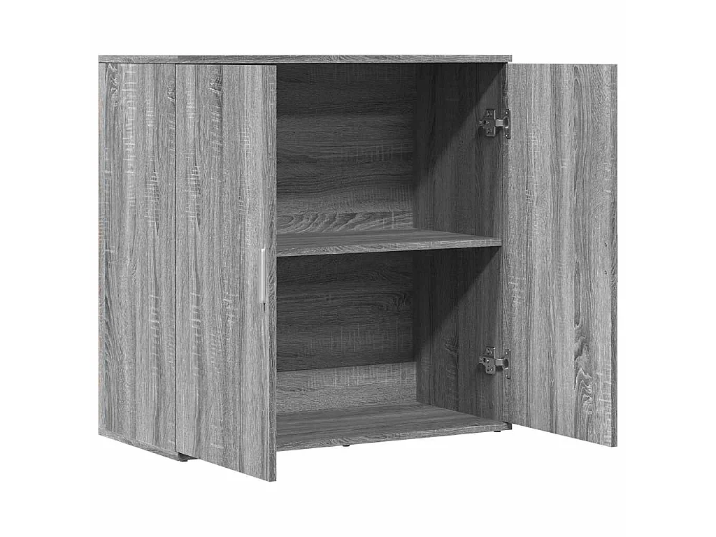Credenza Grigio Sonoma 79x38x80 cm in Legno Multistrato
