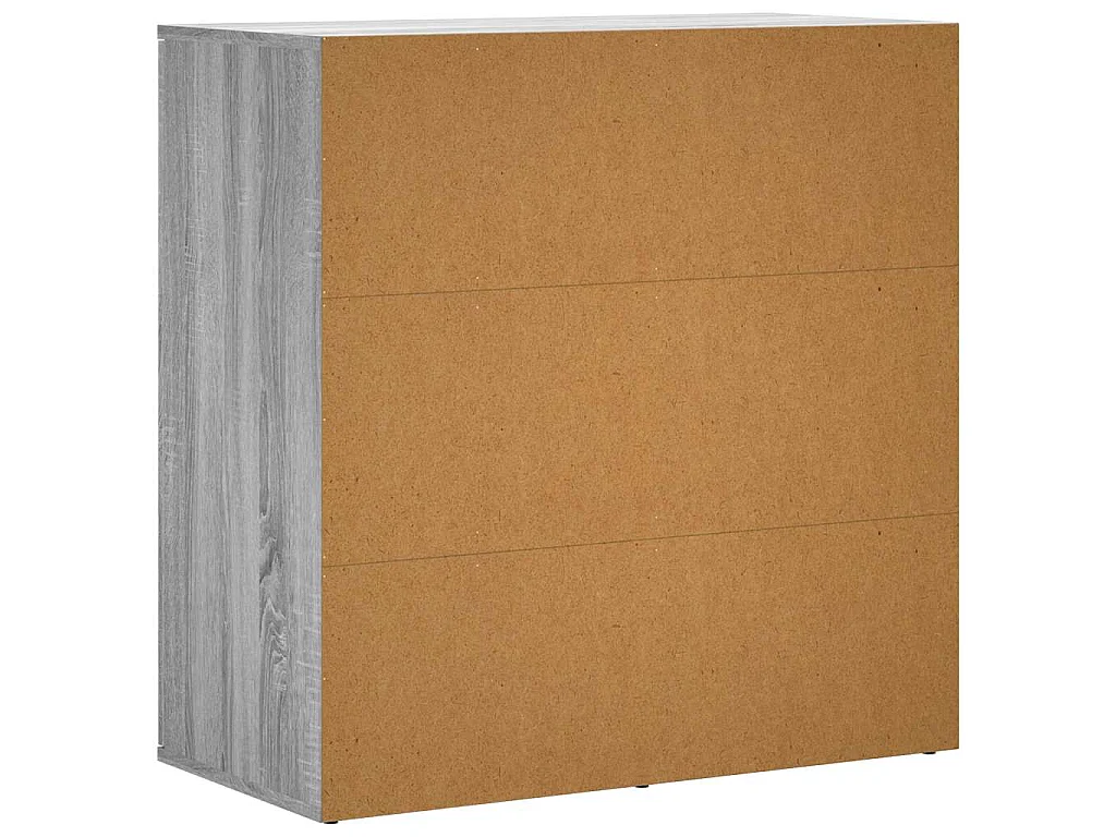 Credenza Grigio Sonoma 79x38x80 cm in Legno Multistrato