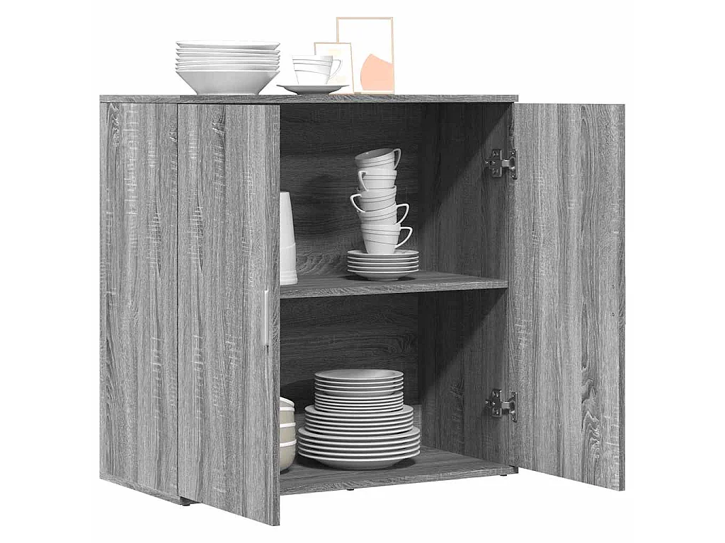 Sideboard Grau Sonoma 79x38x80 cm Holzwerkstoff